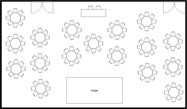 Event Hall Seating Plan | Visual Paradigm User-Contributed Diagrams ...